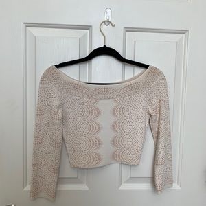 Off shoulder crop top